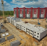 Ход строительства дома 49а в ЖК Вишневая Горка -