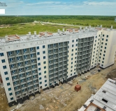 Ход строительства дома 5 в ЖК Шишкин -