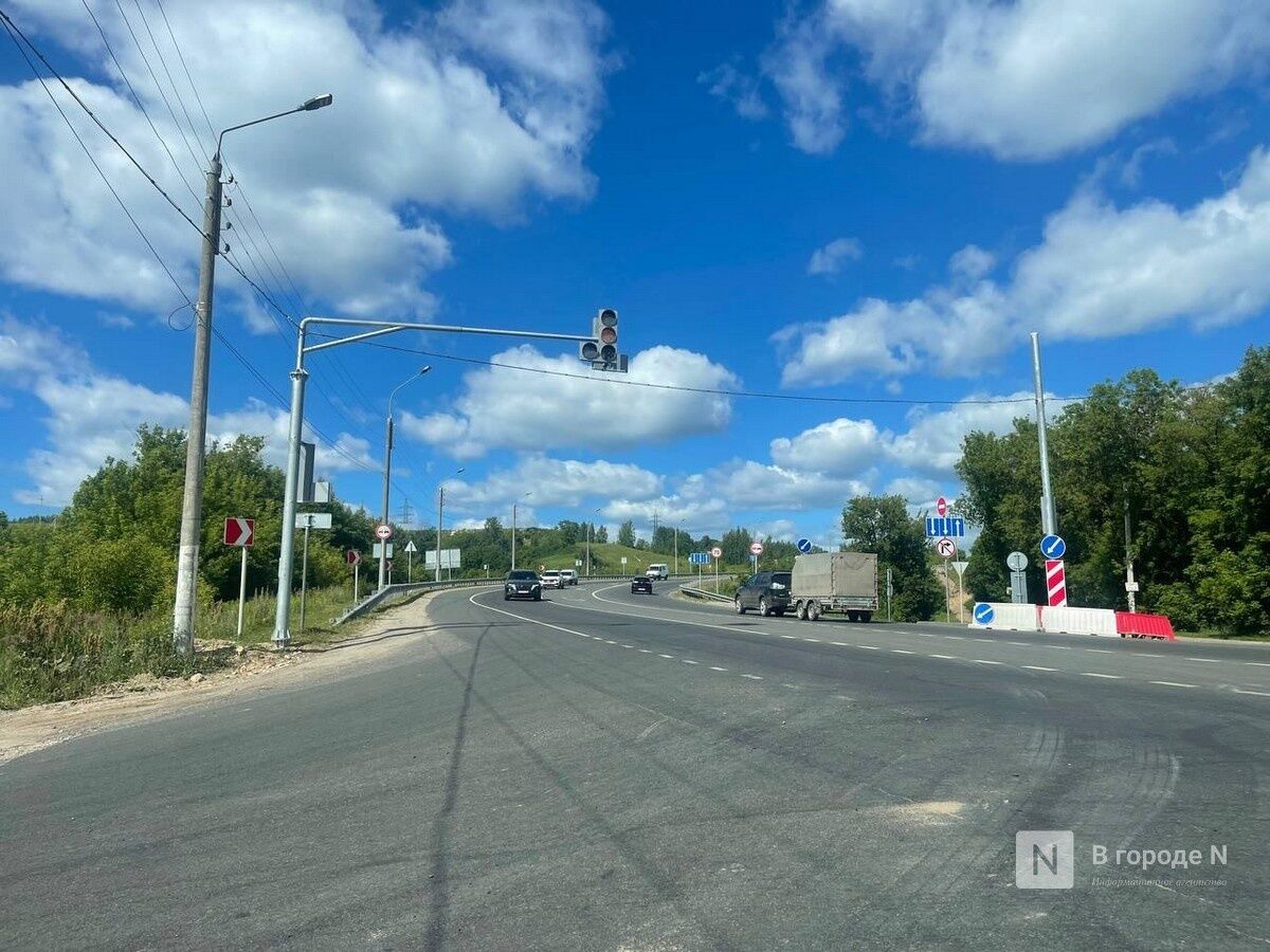 Светофоры появились на опасном участке дороги у Ржавки под Нижним Новгородом