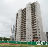 Ход строительства дома 22-12 в ЖК Романтики -