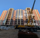 Ход строительства дома 83, секция 1 в ЖК Свои Вместе -
