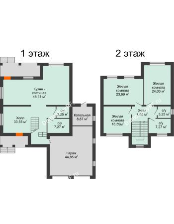 3 комнатный коттедж 240 м² - КП Северная Гардарика