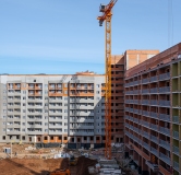 Ход строительства дома литер 12 в ЖК Мечтателей -