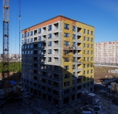 Ход строительства дома № 3, корпус 1 (ГП-2) в ЖК Август -