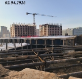 Ход строительства дома секция 1 в ЖК Нью Лайф -