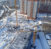 Ход строительства дома 2 в ЖК Крылья -