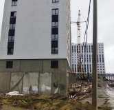 Ход строительства дома 5 в ЖК Лугометрия -