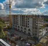 Ход строительства дома 1.2 (19Б) в ЖК Меридиан -