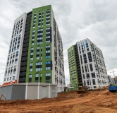 Ход строительства дома 2 в ЖК Елки -
