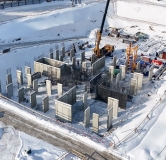 Ход строительства дома 4, корпус 5 в ЖК Страна.Прибрежная -