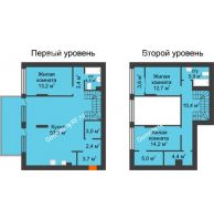 3 комнатная квартира 144,4 м² в Квартал Новин, дом 5 очередь ГП-5 - планировка