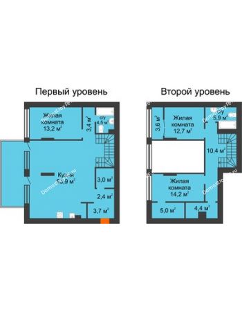 3 комнатная квартира 144,4 м² в Квартал Новин, дом 5 очередь ГП-5