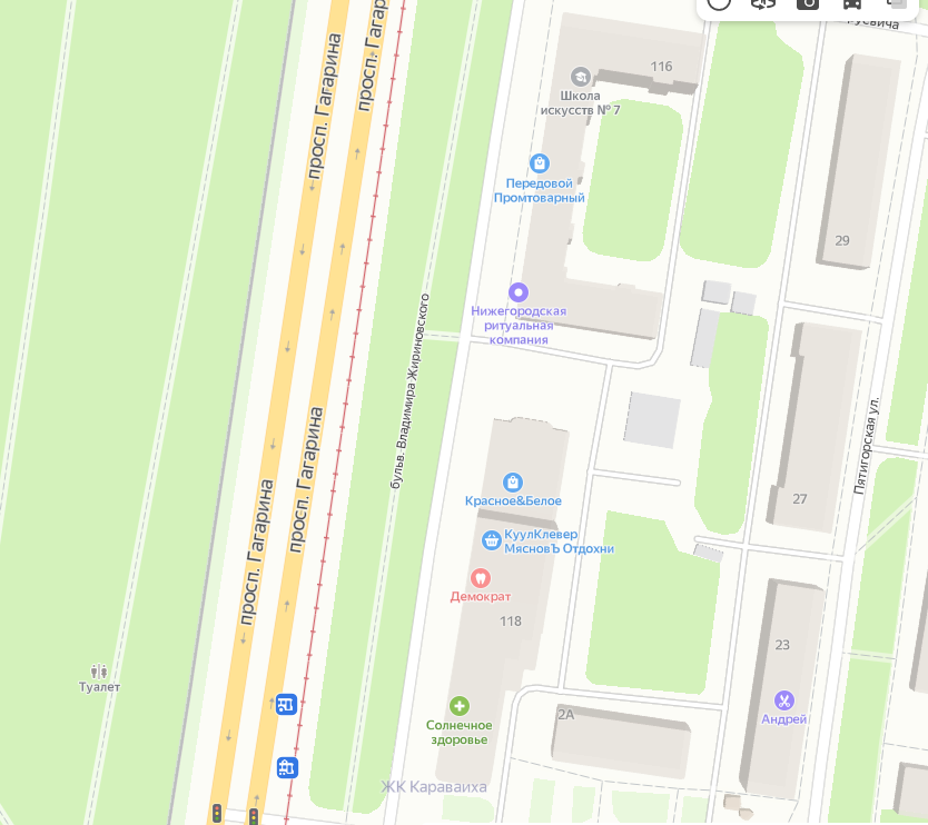 Бульвар Жириновского появился на карте Нижнего Новгорода  - фото 1
