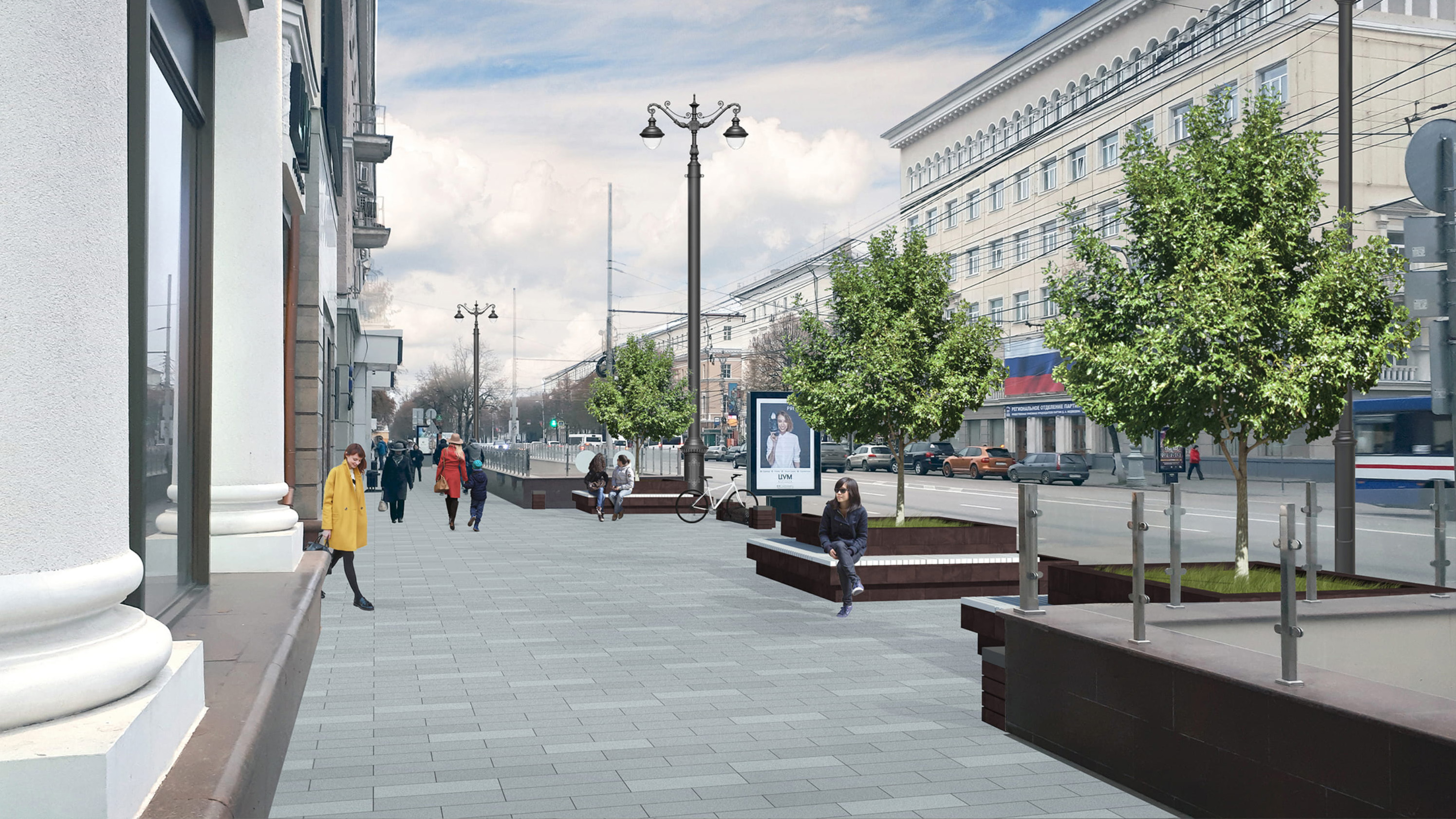 Стало известно, как изменится центральная улица Воронежа после ремонта - фото 1