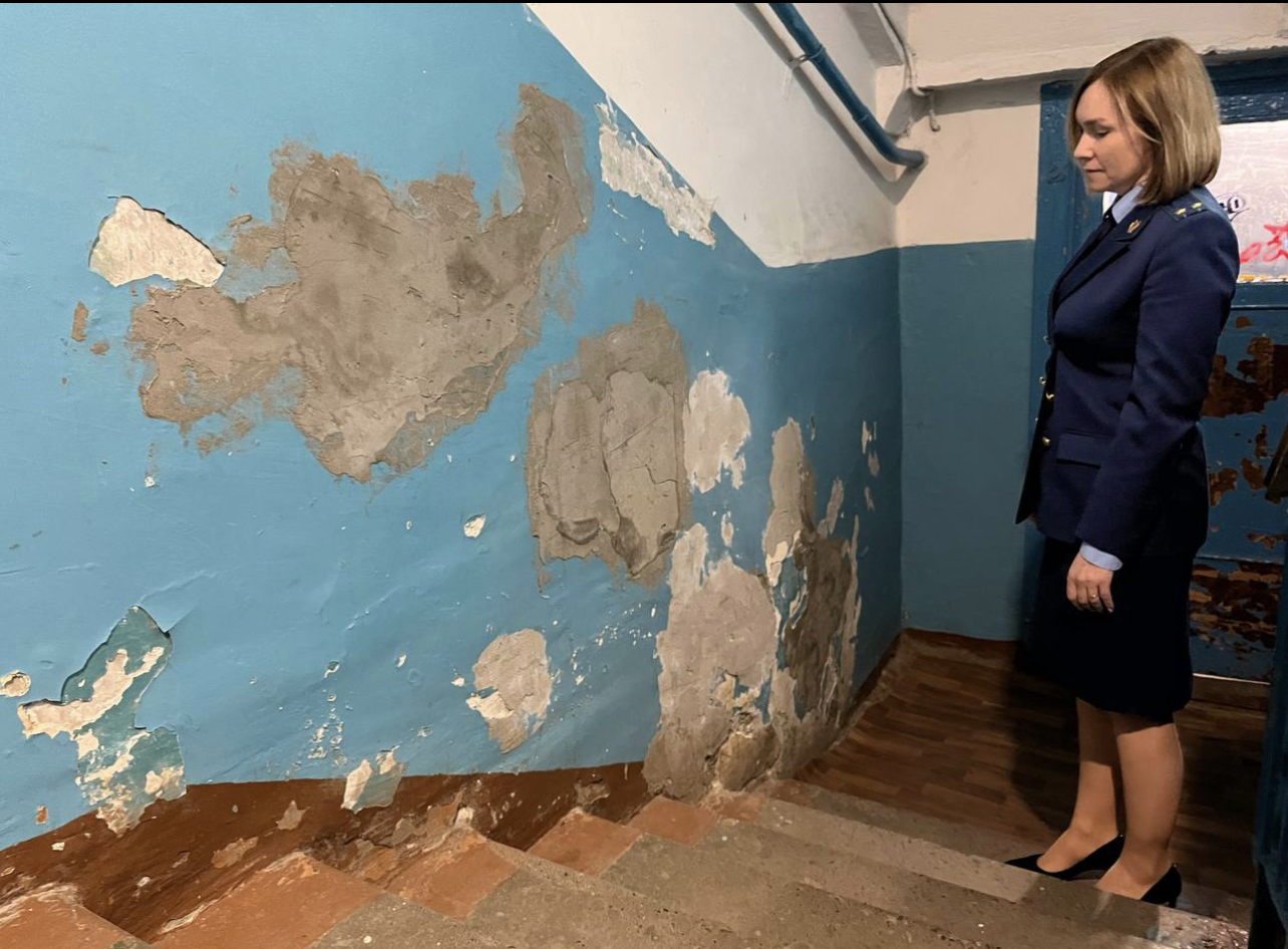 По требованию прокуратуры ДУК отремонтировал подъезд одного из домов в Нижнем Новгороде - фото 2