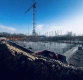 Ход строительства дома 5 в ЖК Окская Стрелка -