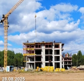 Ход строительства дома 112, 3 этап в ЖК Аксиома -