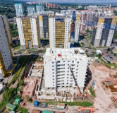 Ход строительства дома 12.1 в ЖК Курчатова -