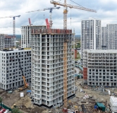 Ход строительства дома 10, корпус 2 в ЖК Остров-сад -