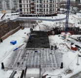 Ход строительства дома 3, секция 1-4 в ЖК Беринг -