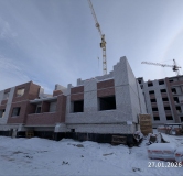 Ход строительства дома № 57, 2 этап, секция 3,4,5 в ЖК Перемена -