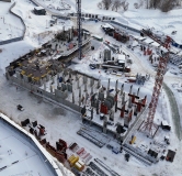 Ход строительства дома 3, секция 1-4 в ЖК Беринг -