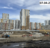 Ход строительства дома 3 в ЖК Риверсайд (Riverside) -