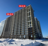 Ход строительства дома 34-2 в ЖК Новое Побережье -