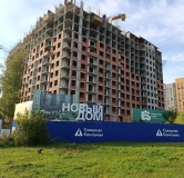 Ход строительства дома 4 в ЖК Бирюзова Парк -