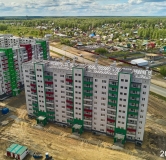 Ход строительства дома 6 в ЖК Вишневая Горка -