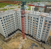 Ход строительства дома 6 в ЖК Шишкин -