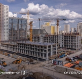 Ход строительства дома 19.5, 3 очередь в ЖК А Плюс -
