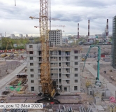 Ход строительства дома 37, строение 1 в ЖК Мироздание -