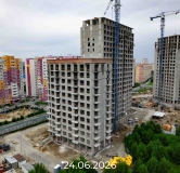 Ход строительства дома 12 в ЖК Прео-8 -