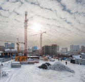 Ход строительства дома 1 в ЖК Страна. Тополёвая -