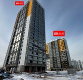 Ход строительства дома 69-1-2 в ЖК Новое Побережье -