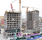 Ход строительства дома № 42, корпус 1 в ЖК Страна.Прибрежная -