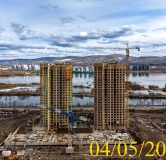 Ход строительства дома № 5.1 в ЖК Новоостровский -