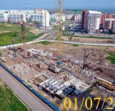 Ход строительства дома 12, 1 этап в Микрорайон Нанжуль-Солнечный -
