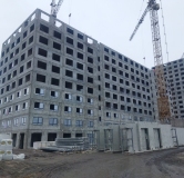 Ход строительства дома 1 в ЖК Лугометрия -