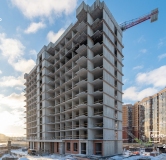 Ход строительства дома 1 в ЖК Сэтл ЛОФТ -