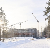 Ход строительства дома 1 в ЖК Траектория -