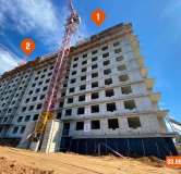 Ход строительства дома 1 в ЖК Лотос -
