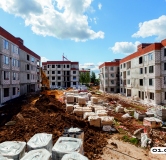 Ход строительства дома 1.1 в ЖК Рязанка Грин -
