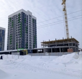Ход строительства дома 7 в ЖК На Сармановском -