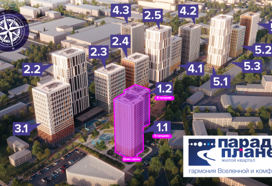 Дом 10/1, 2 этап в ЖК Парад Планет