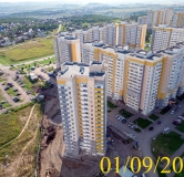 Ход строительства дома № 14 в Микрорайон Нанжуль-Солнечный -