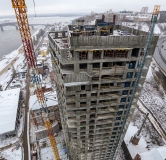 Ход строительства дома № 40, корпус 1.1.5 (Благовещенские башни) в ЖК GloraX Premium Черниговская -